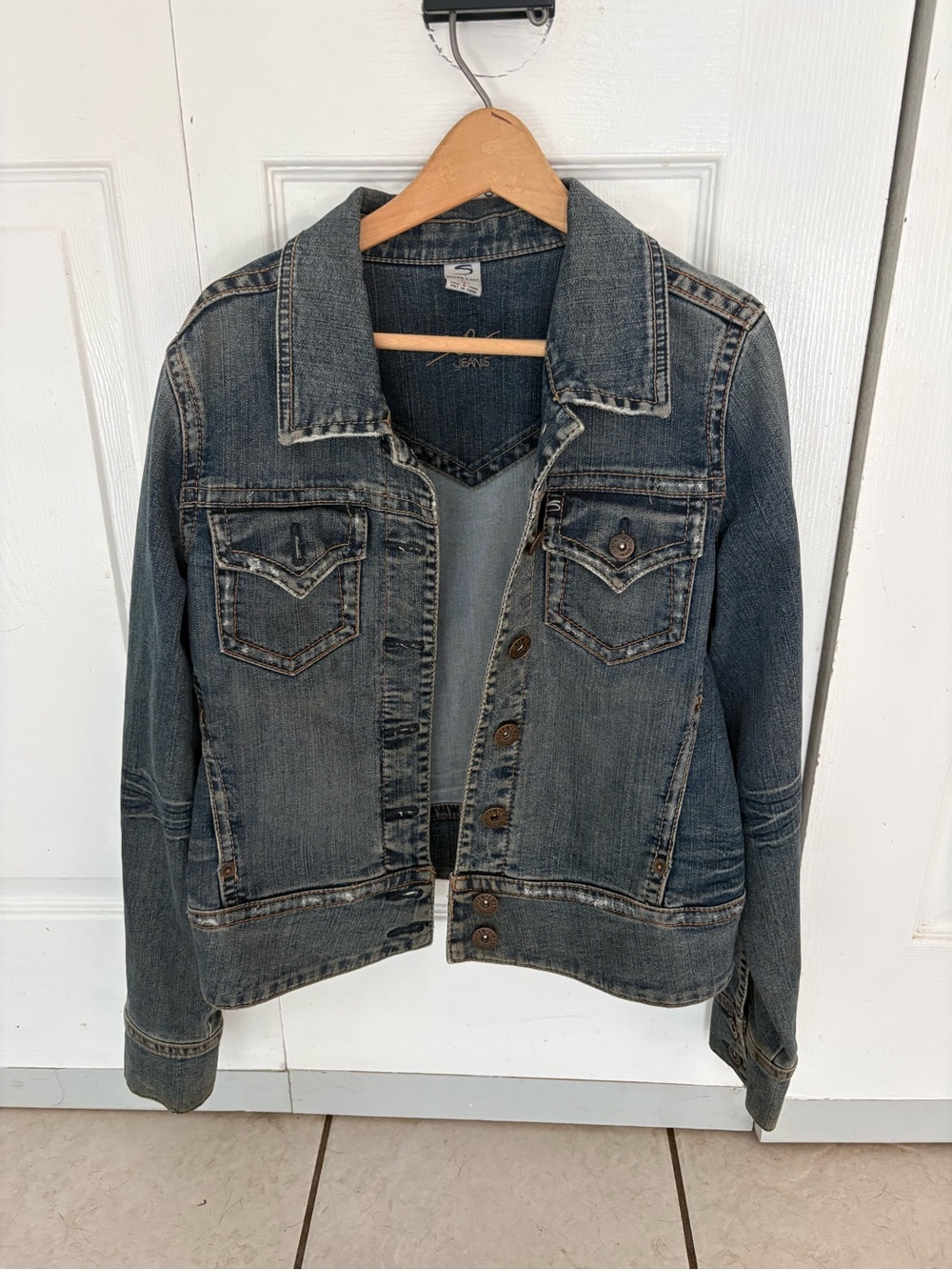 Silver Jeans Women's Faded Blue Denim Jacket